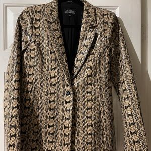Snake skin blazer Danielle Bernstein